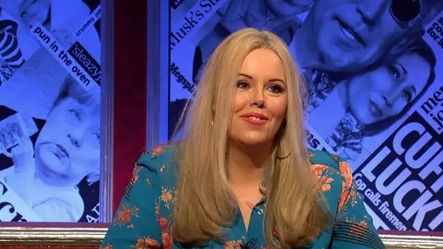 Aisling Bea, Roisin Conaty and Clive Myrie