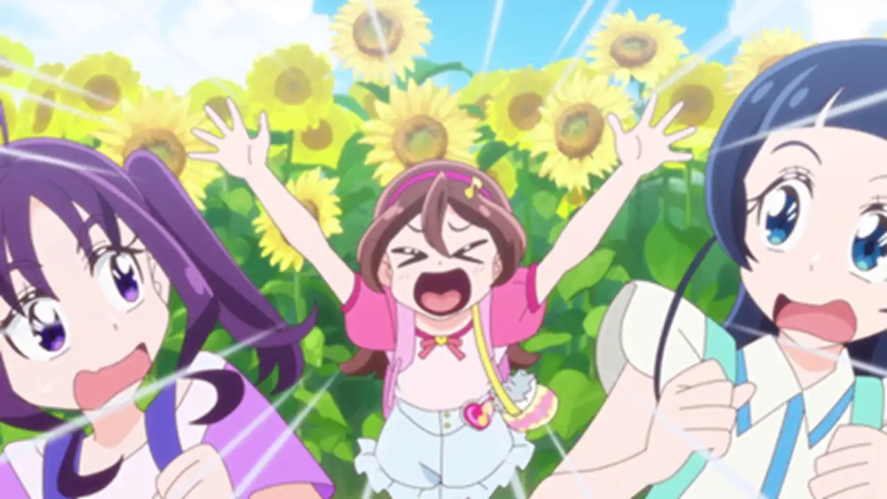Wink in a Field of Sunflowers