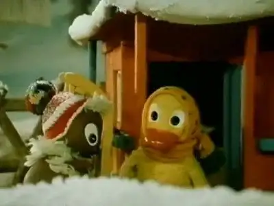 When Moppi was friends with a snowman.