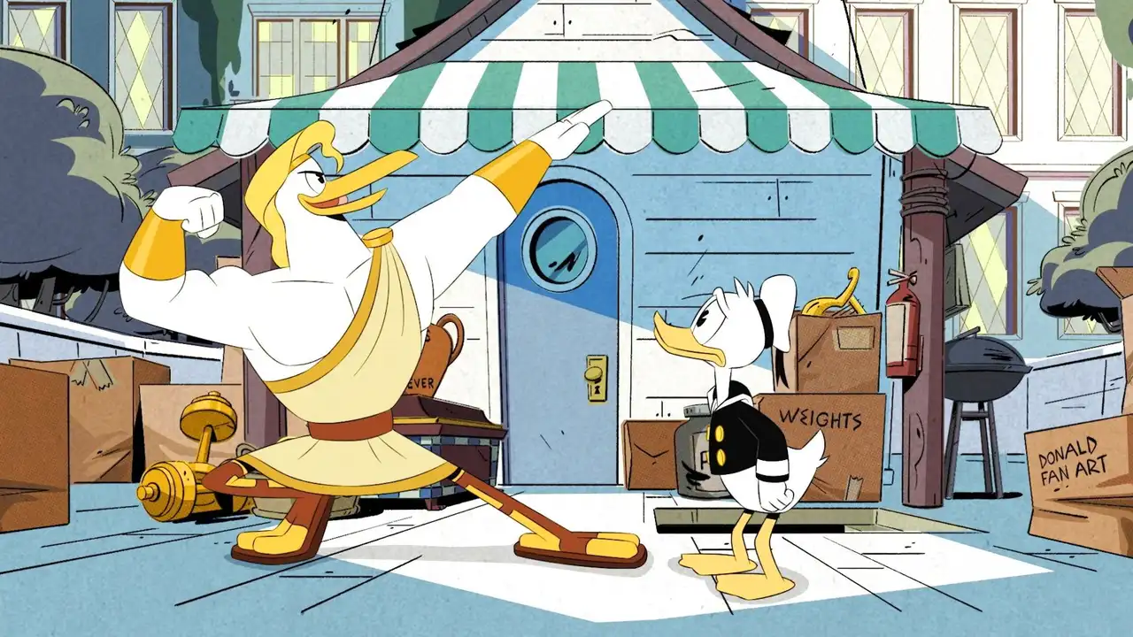 Storkules in Duckburg!