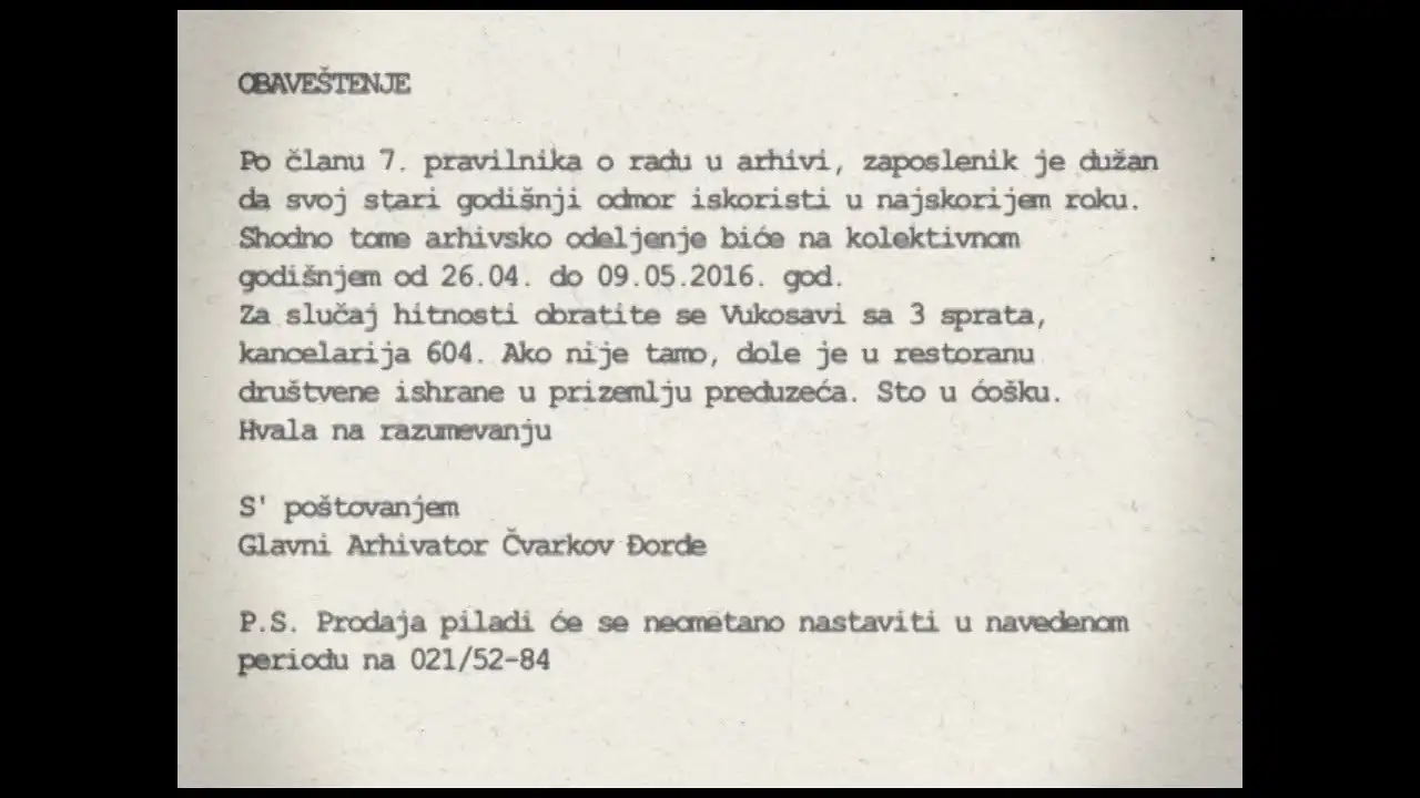Obaveštenje