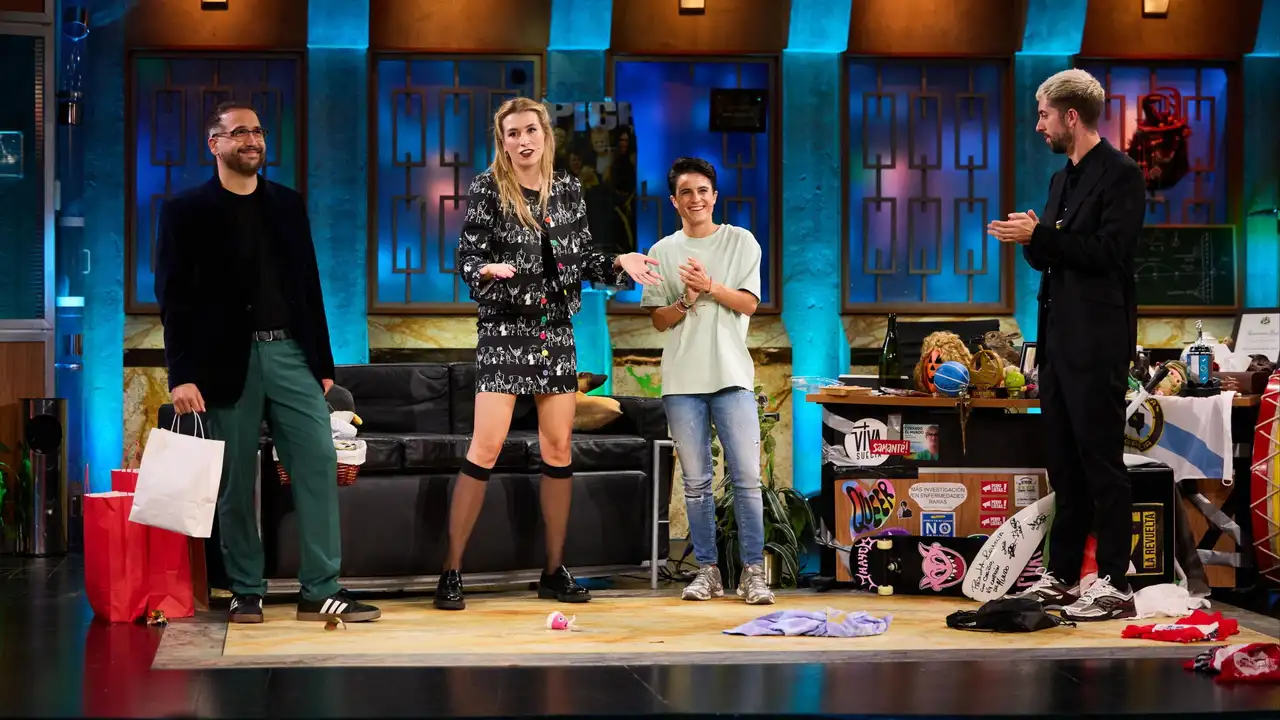 María Pérez, Eva Soriano and Aníbal Gómez