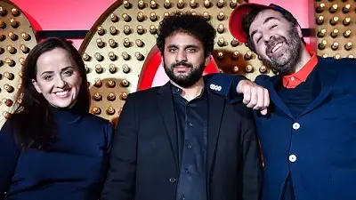 Nish Kumar, Luisa Omielan, David O'Doherty
