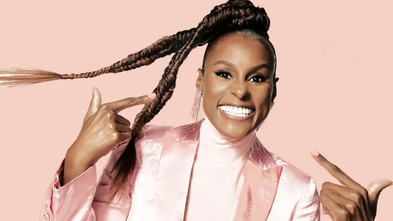 Issa Rae with Justin Bieber