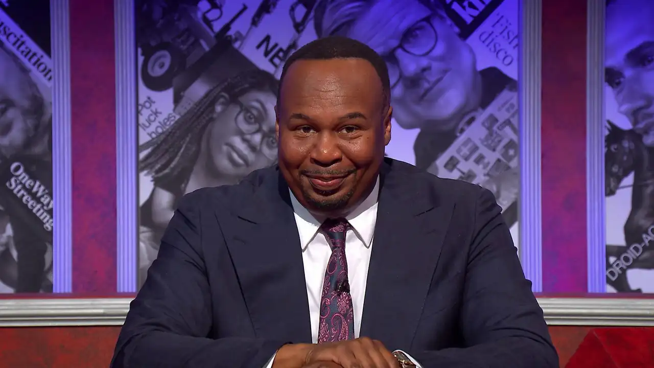 Roy Wood Jr, Guz Khan, Kirsty Wark