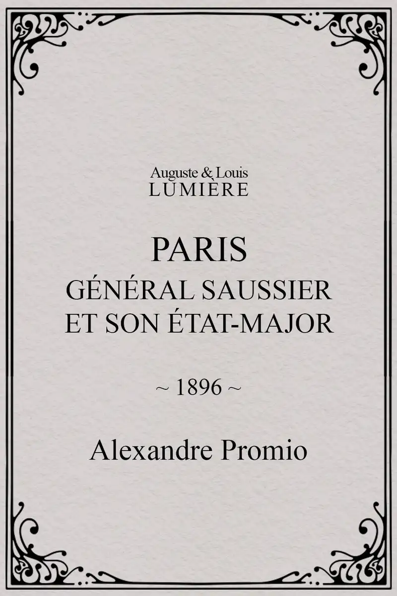 Paris : général Saussier et son état-major