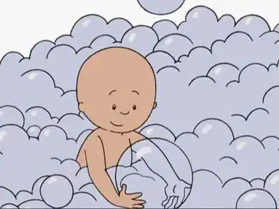 Caillou in the Bathtub