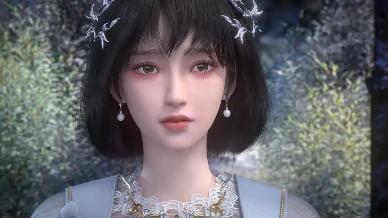 Peach Blossoms and Faces