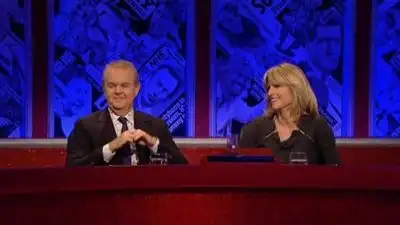 Sir Roger Moore, Marcus Brigstocke, Rachel Johnson