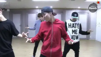 when BTS was practicing the showcase