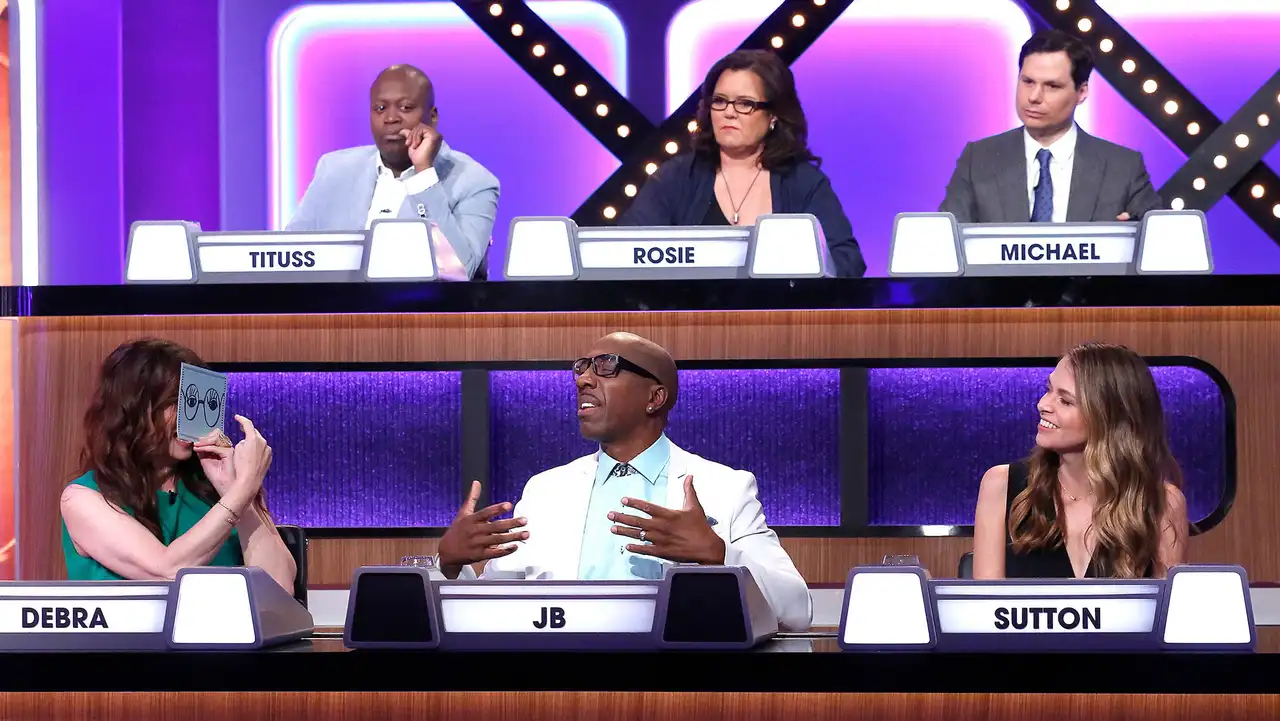 Debra Messing, JB Smoove, Michael Ian Black, Rosie O'Donnell, Sutton Foster and Tituss Burgess